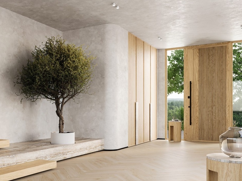 Dub Tea, ďalší krok 34 Vinylová podlaha s rybinovým vzorom