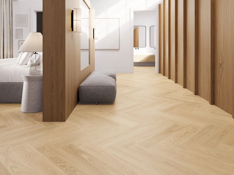 Vanilla Oak, Next Step 34 Vinylová podlaha s rybinovým vzorom