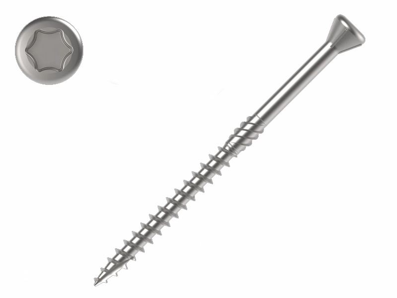 Hašpl terasové skrutky, nerezová oceľ C1, 100 ks