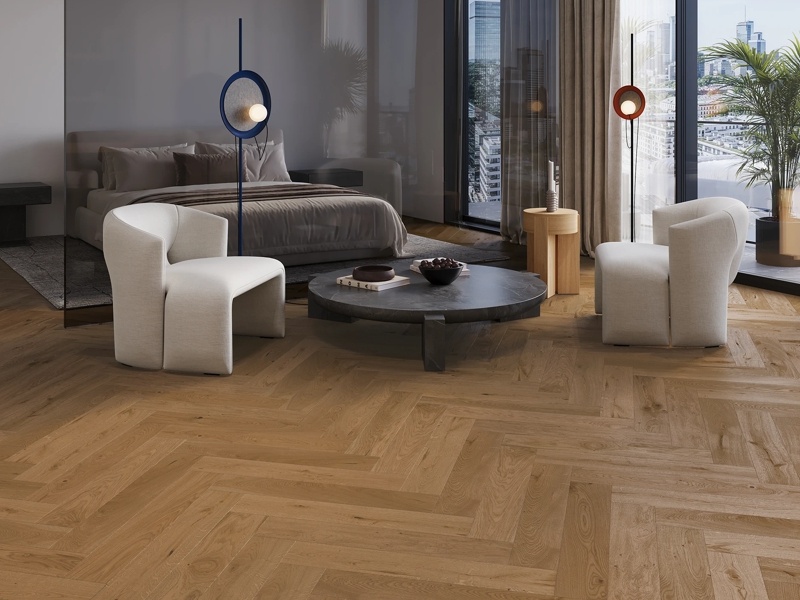 Mainland Herringbone Oak, drevená podlaha Barlinek