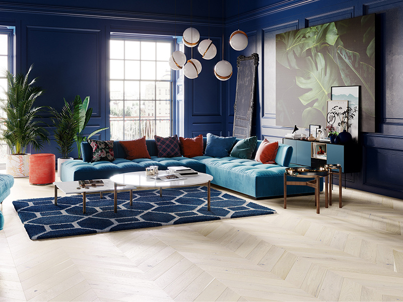 Trivor Chevron Oak, drevená podlaha Barlinek