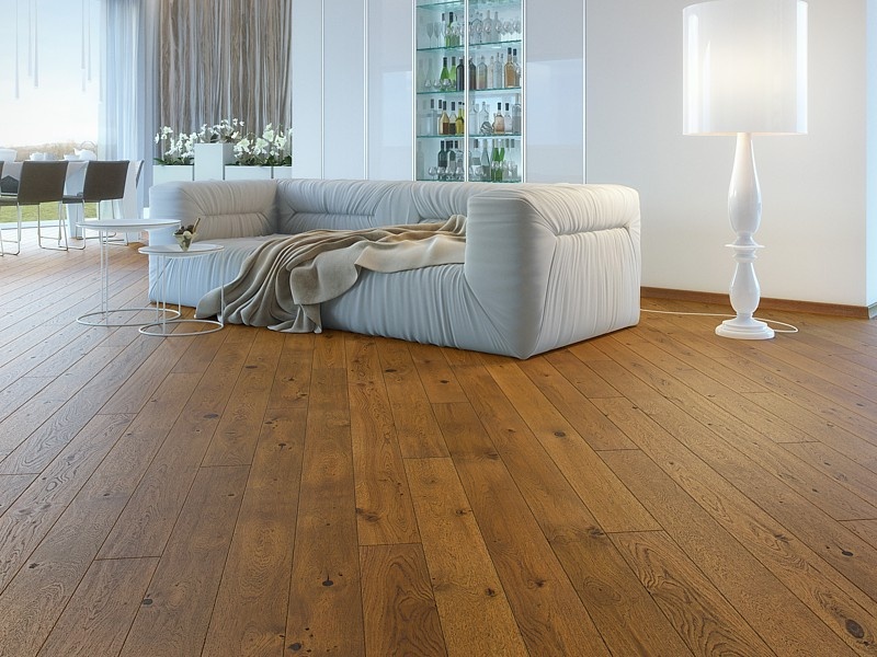 Hnedý cukor Piccolo Oak, drevená podlaha Barlinek