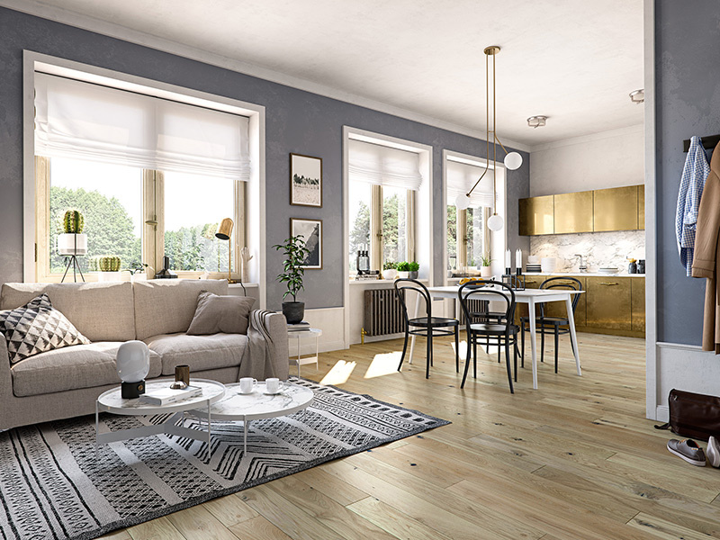 Mont Blanc Medio dub, drevená podlaha Barlinek